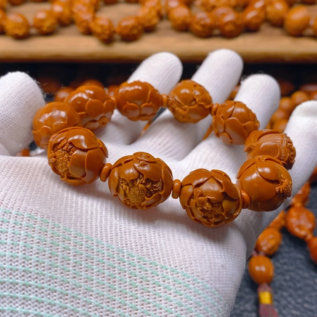 手串/手链橄榄核曹华老师1.9铁核，九品莲花（代表作）