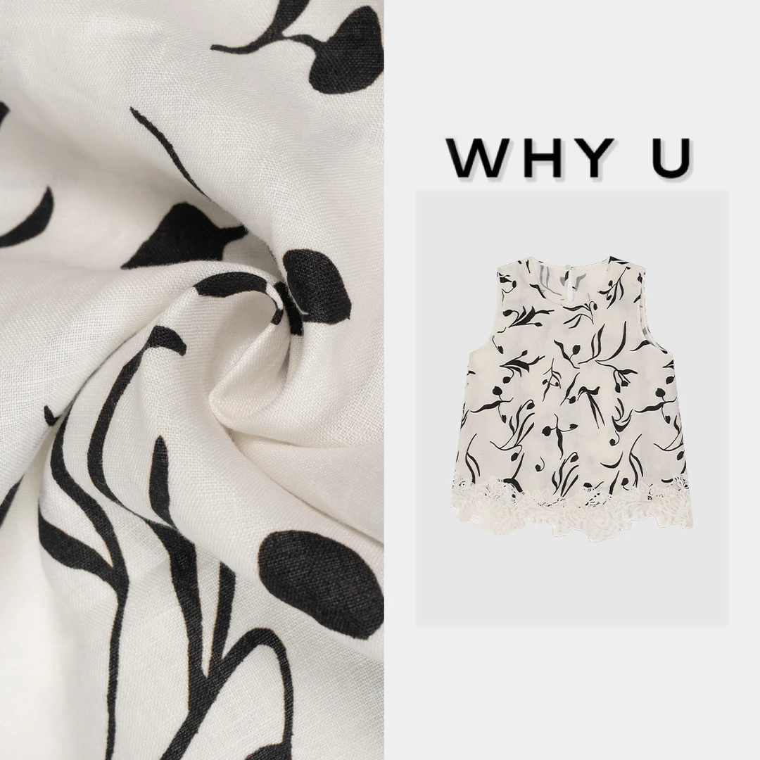 WHY U-25SS夏季新款白色上衣舒适百搭【风音】