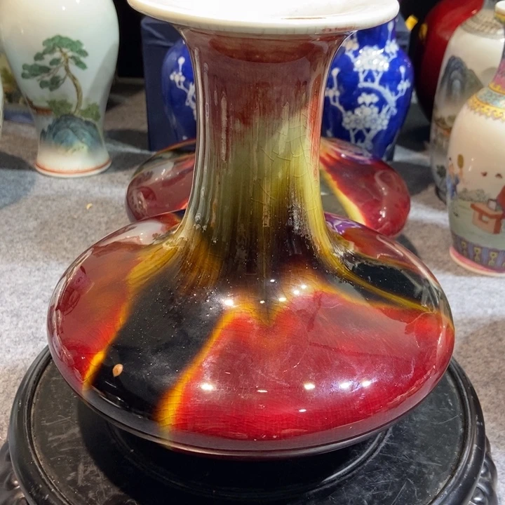 摆件一**心景德镇粉彩陶瓷