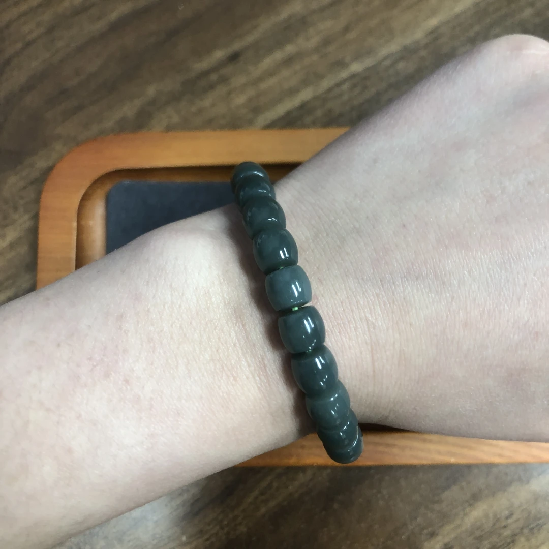 和田玉手串尺寸约7-8mm  1-1500