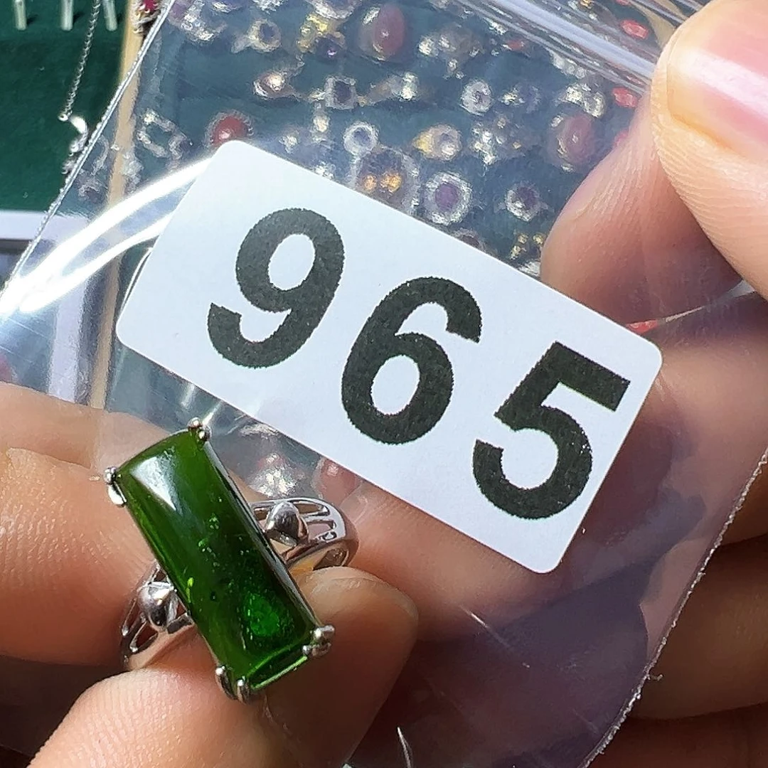 透辉石戒指银S925镶嵌k****y