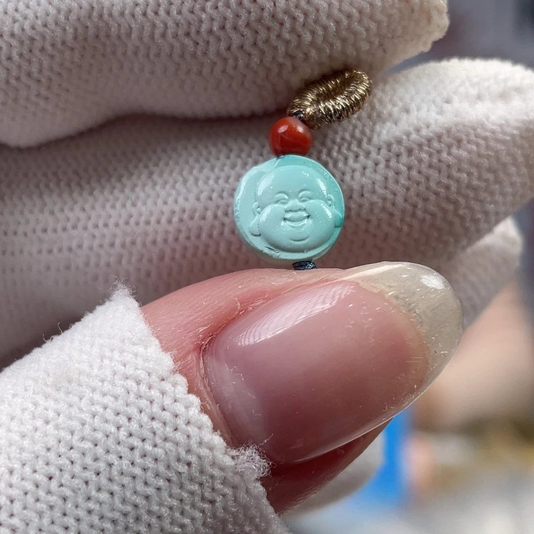 绿松石未镶嵌挂件