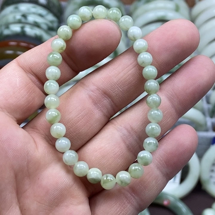 蛇纹石玉未镶嵌手链