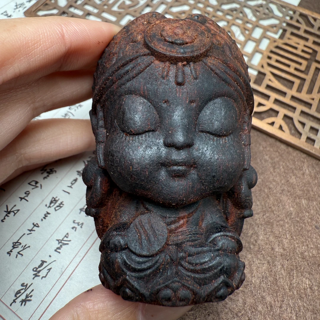 【生日会专属】小叶降真香 满结香工艺品 扎基拉姆精工雕刻7.0cm
