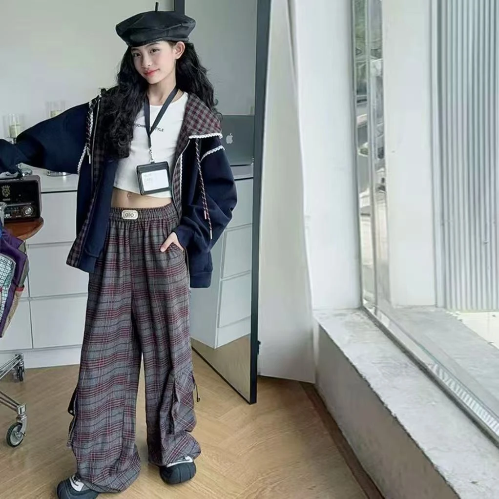 女童外套春秋款2025新款小女孩洋气秋季童装儿童连帽上衣秋装潮流