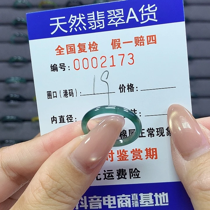 翡翠戒指未镶嵌   2173