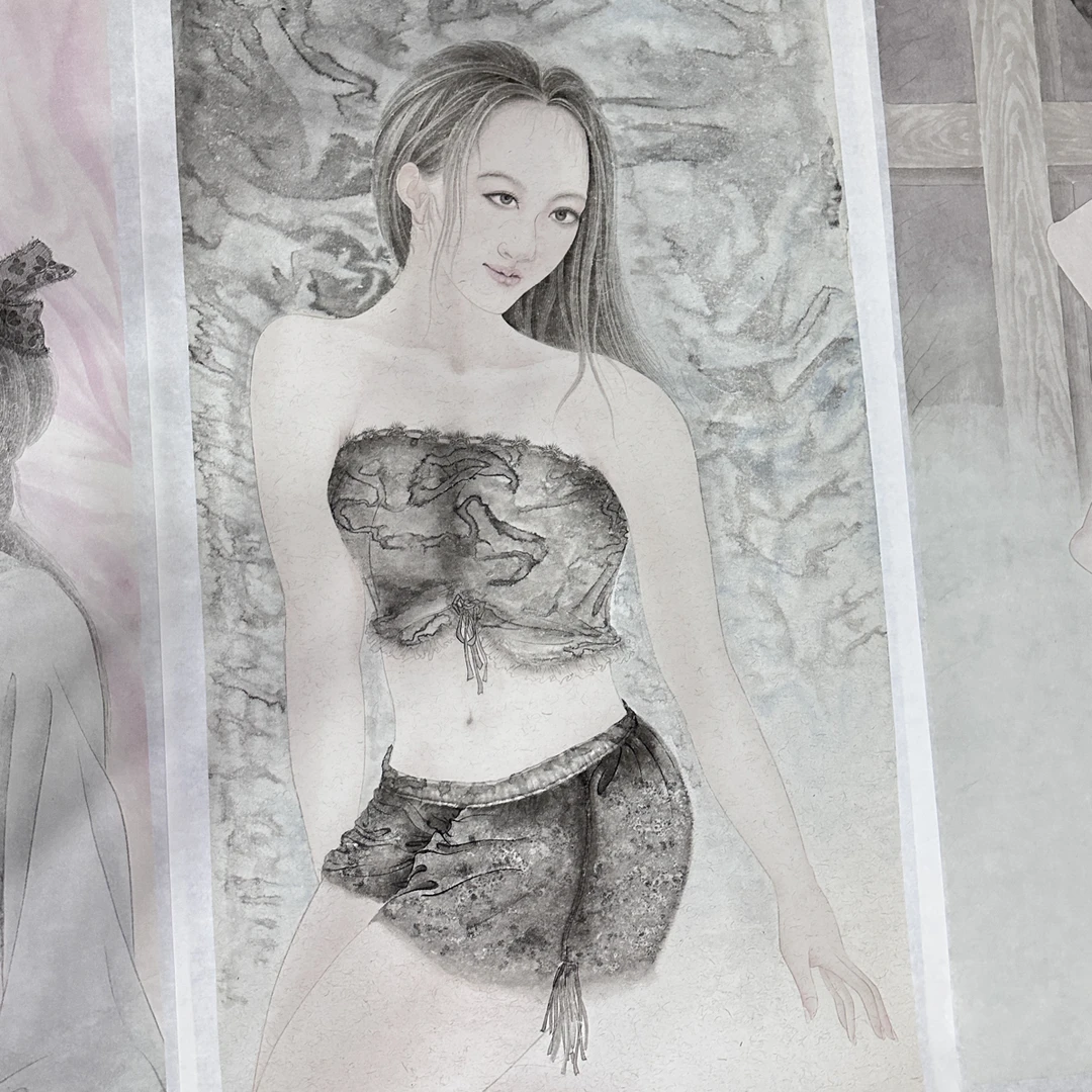 工笔人物画~130×63