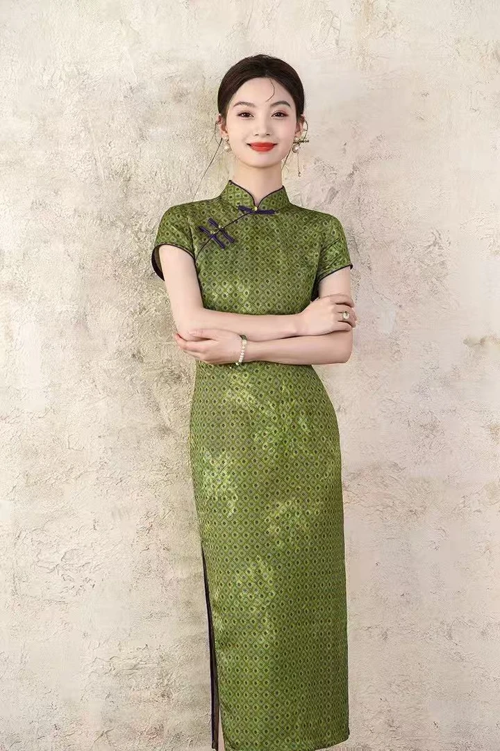 HH优雅日常气质旗袍F08