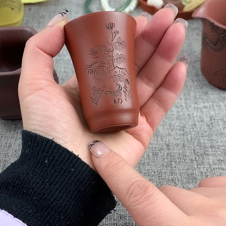 紫砂茶杯高端主人杯