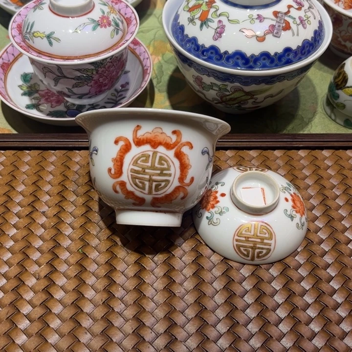 纯手绘精品盖碗杯