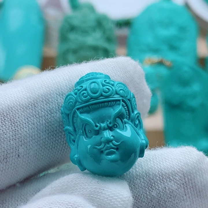 未镶嵌绿松石黄财神