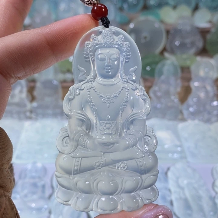 岫玉未镶嵌颈饰吊坠