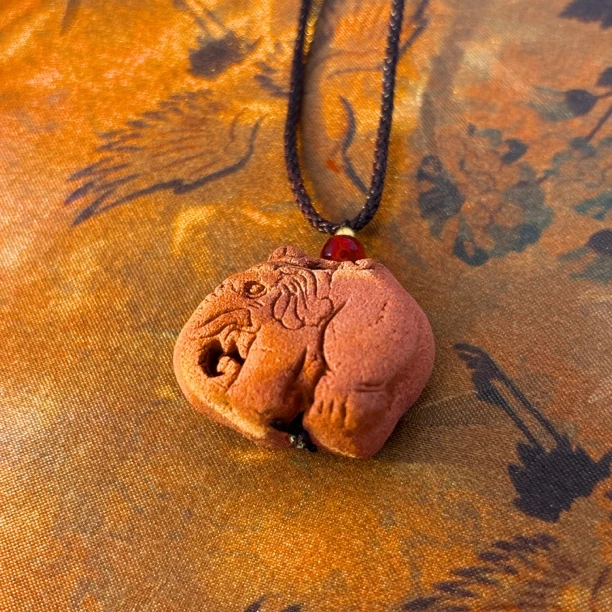 桃花小象吉祥如意合香牌