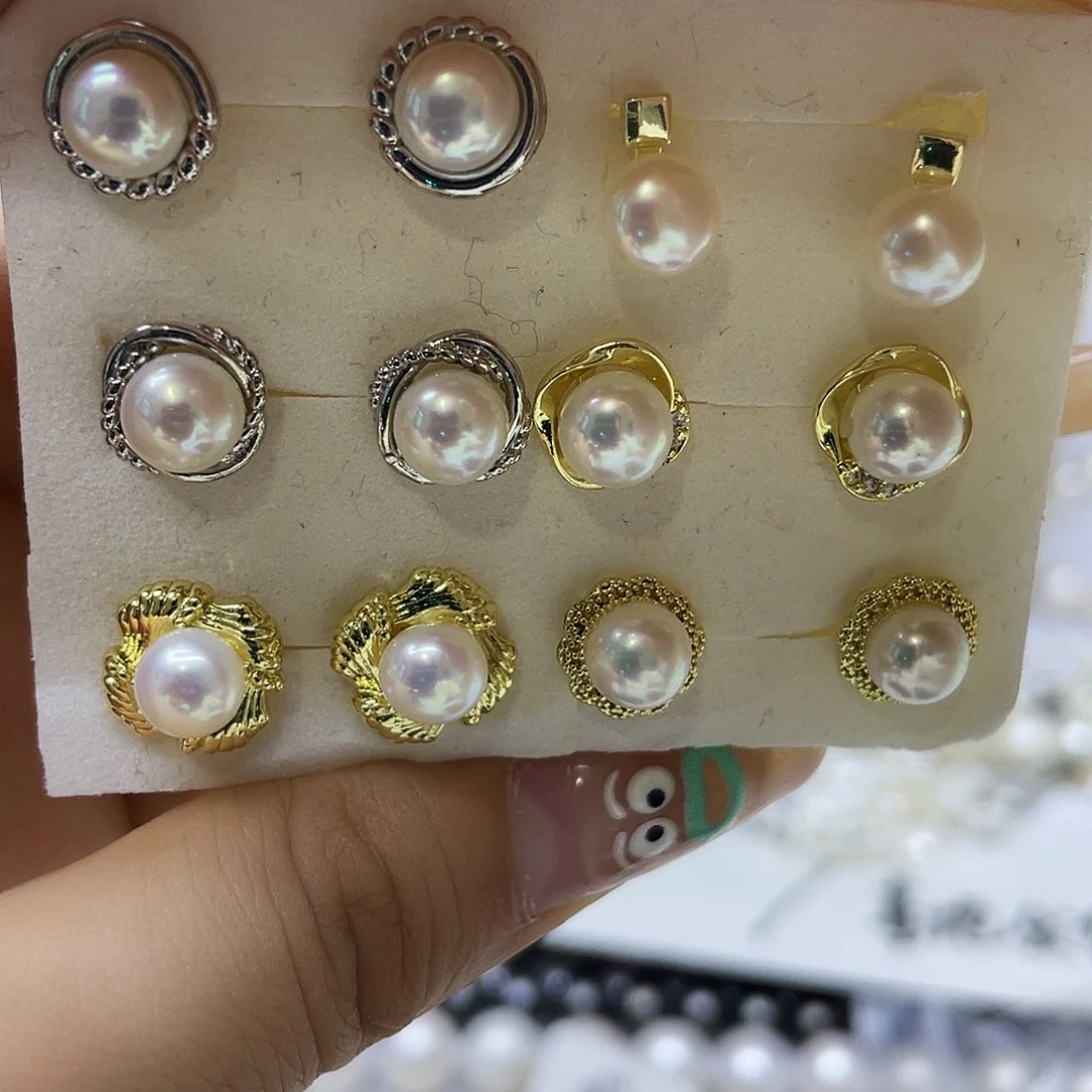 未镶嵌淡水珍珠耳饰