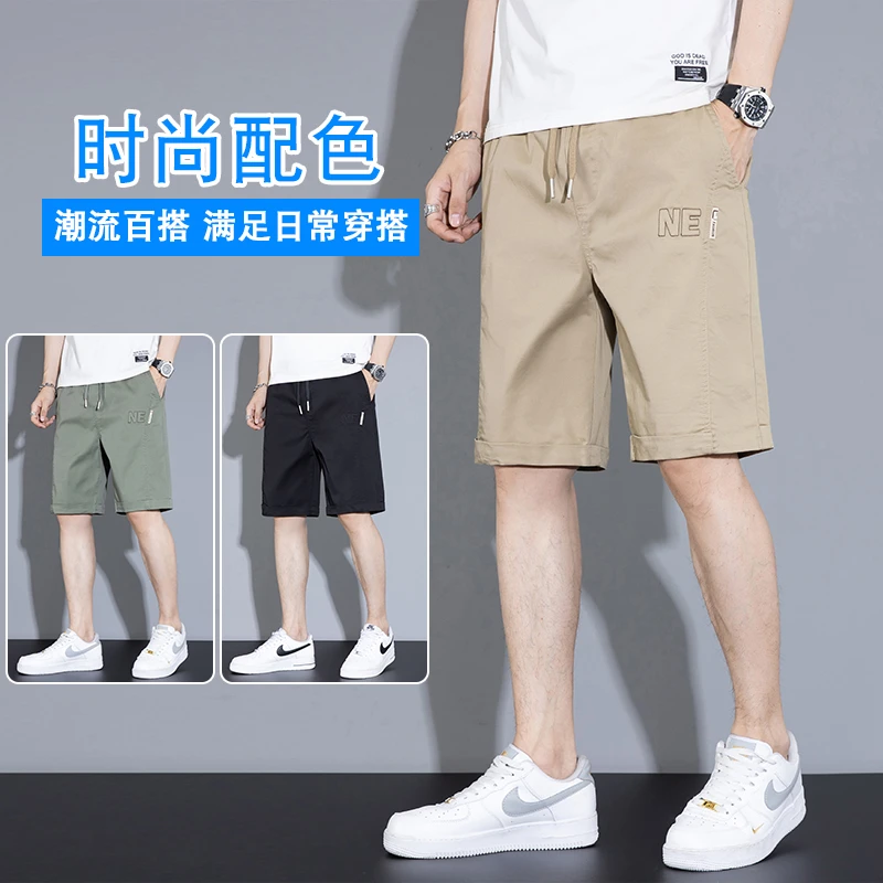 工装短裤子男士夏季纯棉薄款短裤子男五分休闲裤男生外穿运动中裤