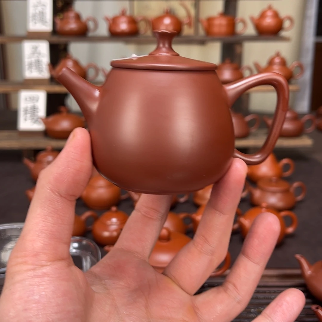 潮***宝紫砂茶壶高瓢135cc