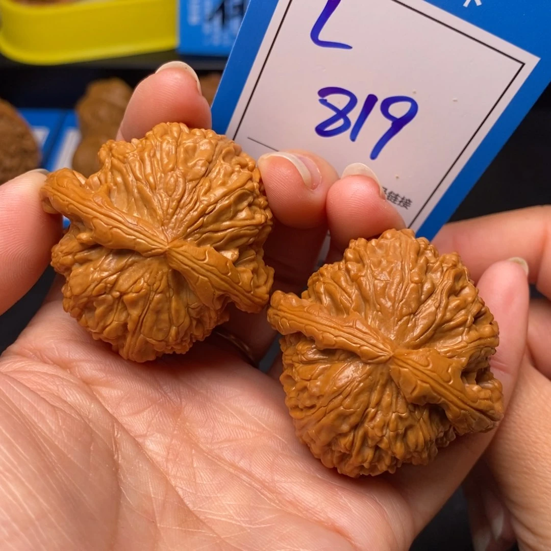 文玩核桃把件45白狮子819