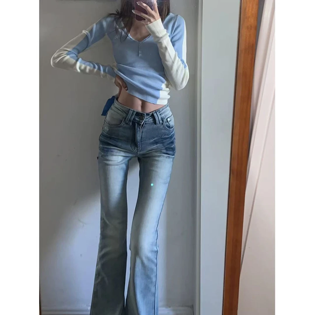 徐秋阳  比例天才   春夏新款百搭时尚休闲显瘦显白牛仔裤N110