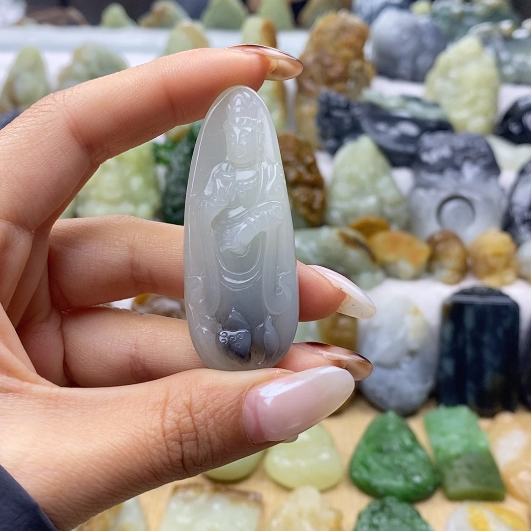 和田玉未镶嵌颈饰