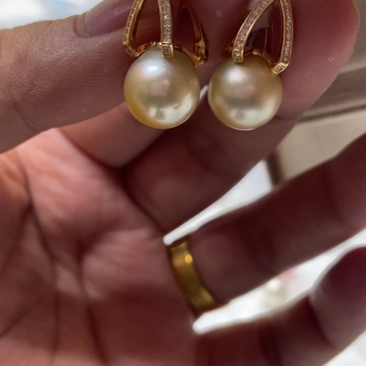 银S925镶嵌海水珍珠手绳