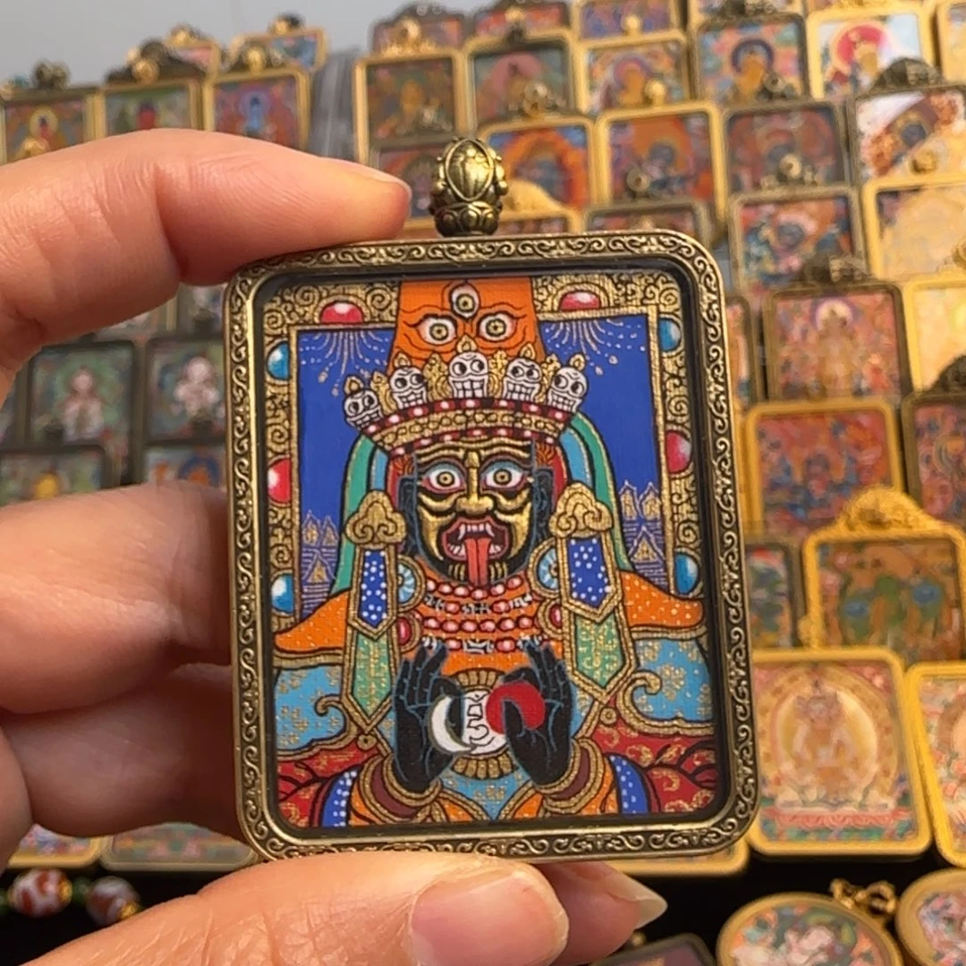 吊坠扎基拉姆热贡唐卡