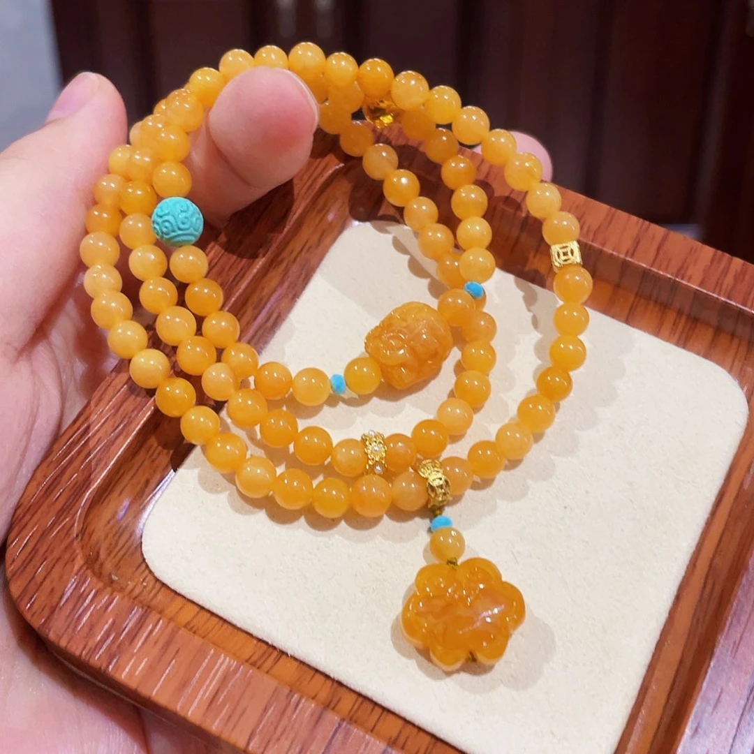 蜜蜡手链未镶嵌手串