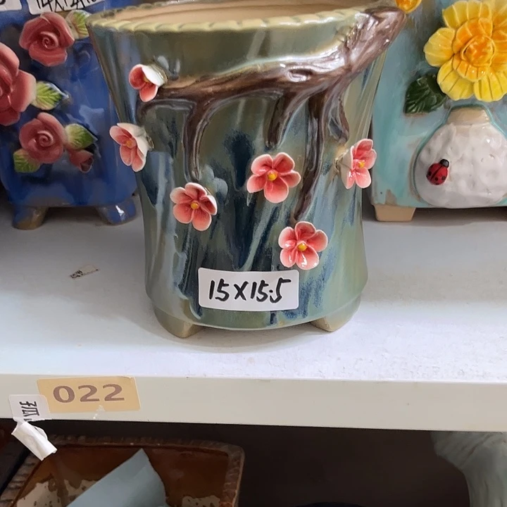 紫砂花盆粗陶材质多肉花盆