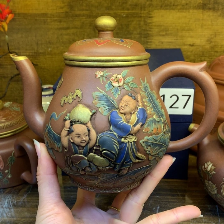 茶壶紫砂千**行紫砂壶茶具