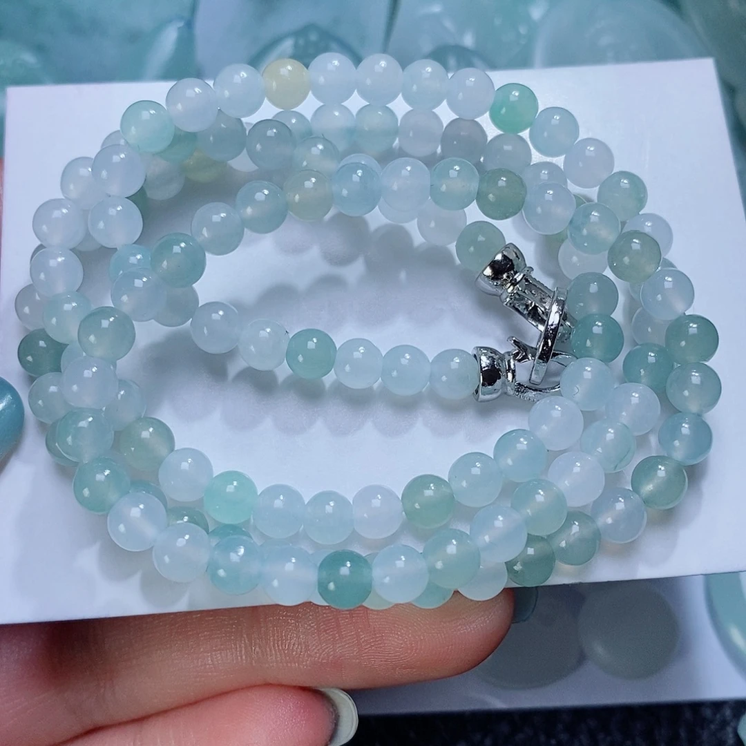 定制翡翠未镶嵌毛货付款后确认抛光