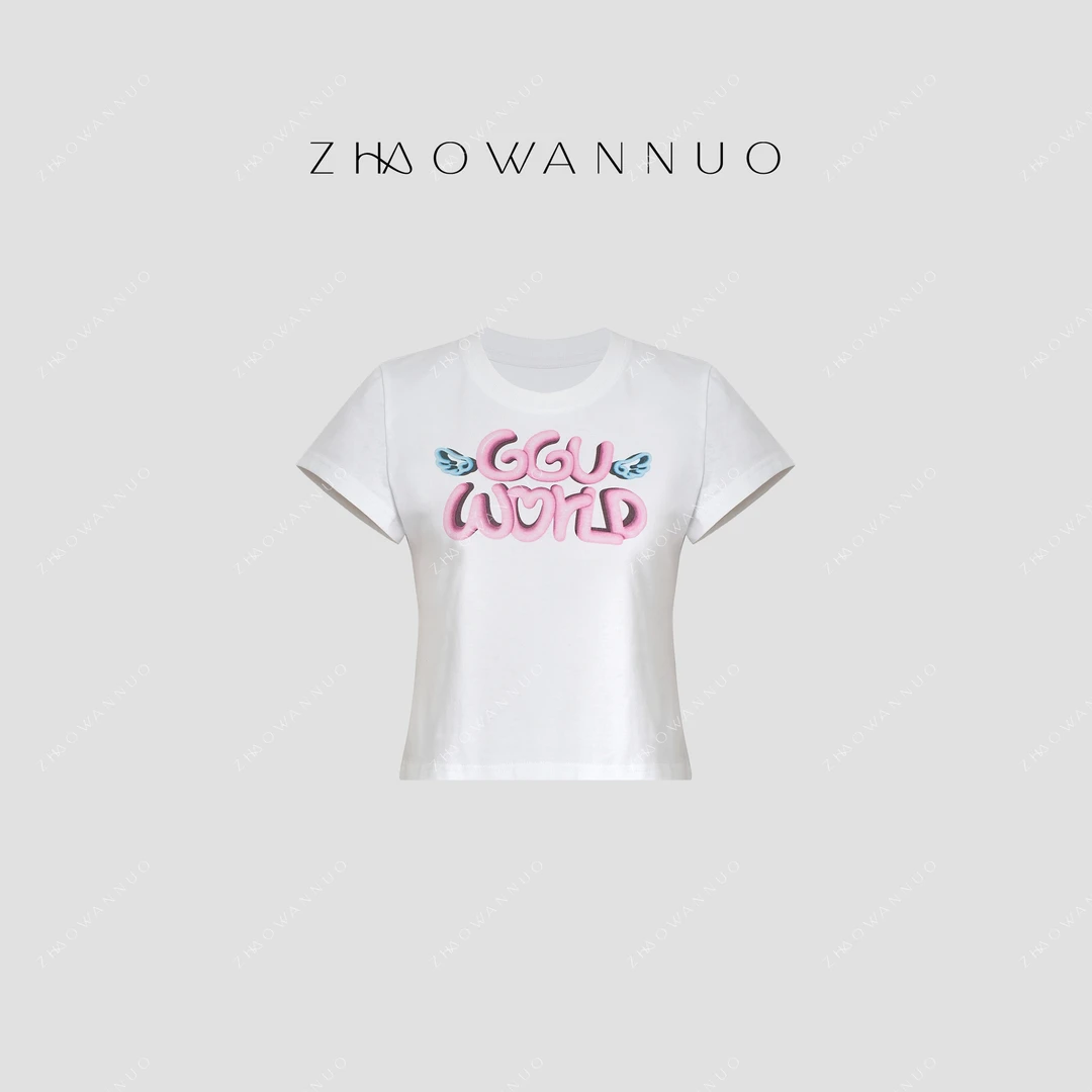 ZHAO WANNUO 丨 25春夏小众设计师品牌印花T恤NC0191