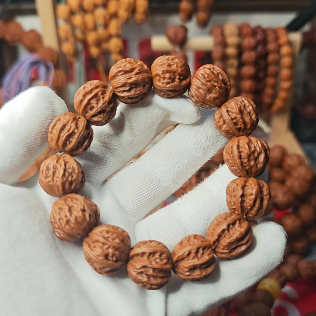 手串文玩核桃树王京八棱楸子核桃手串