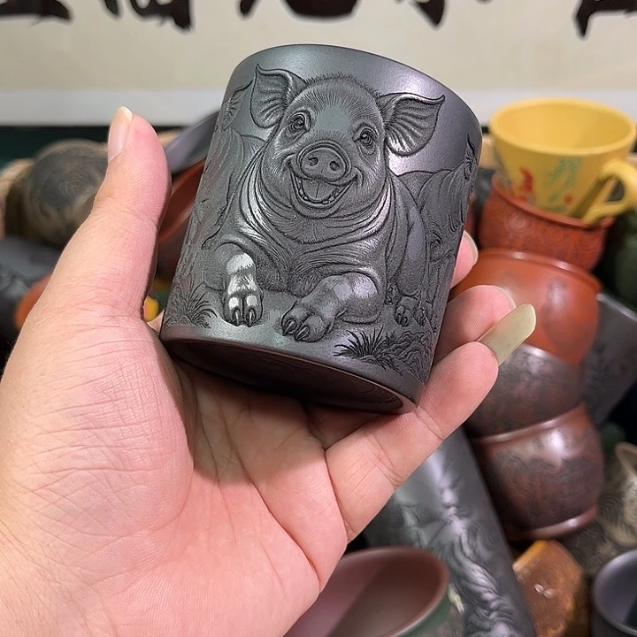 茶杯紫砂全手工紫砂主人杯