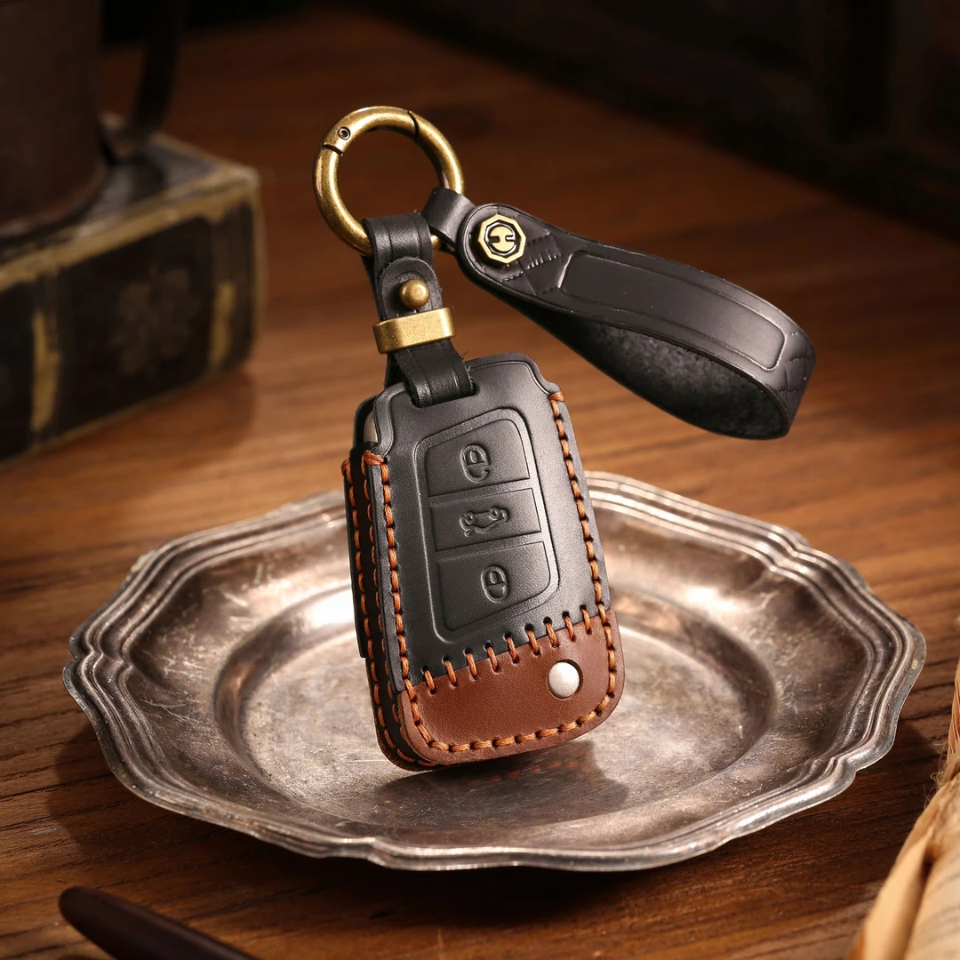 新款【大众】钥匙套迈腾帕萨特途观L朗逸速腾途锐CC汽车钥匙包真皮