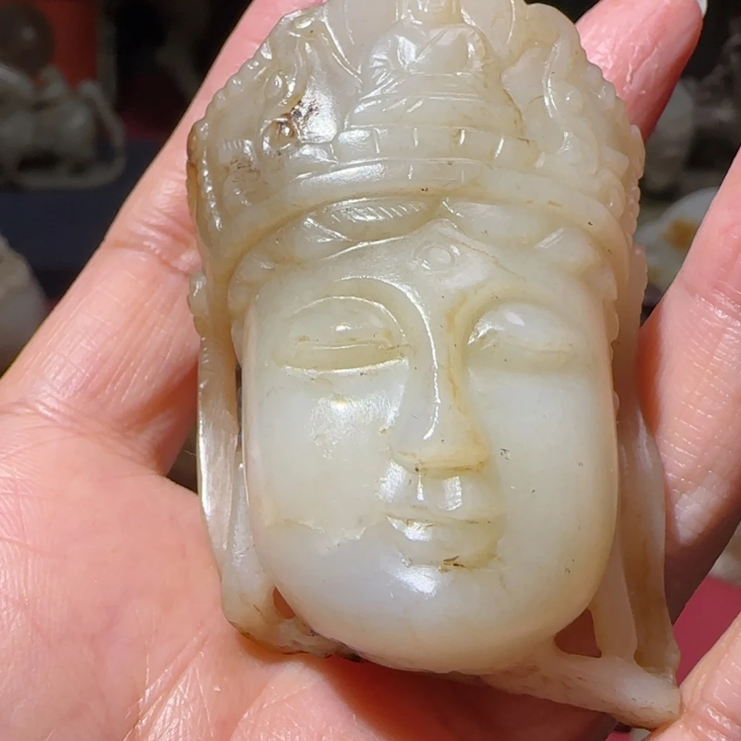 余***味和田玉未镶嵌挂件