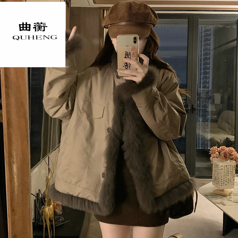 韩版时尚短外套加厚宽松洋气潮流ins显瘦百搭女士2025年冬季两