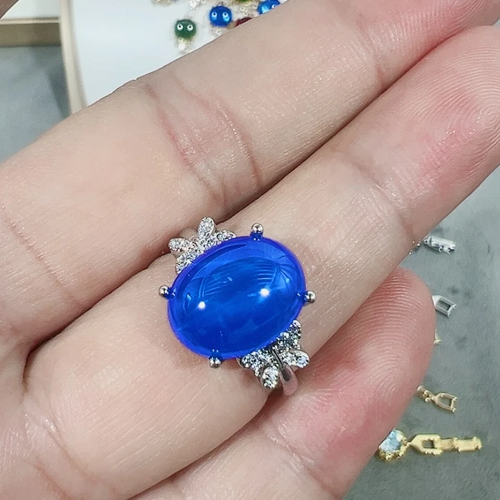钨金无红宝蓝宝满钻镶嵌大宝贝
