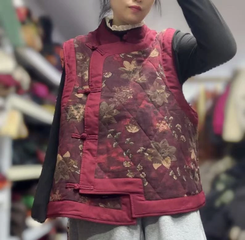 盘扣复古百搭马夹4838360