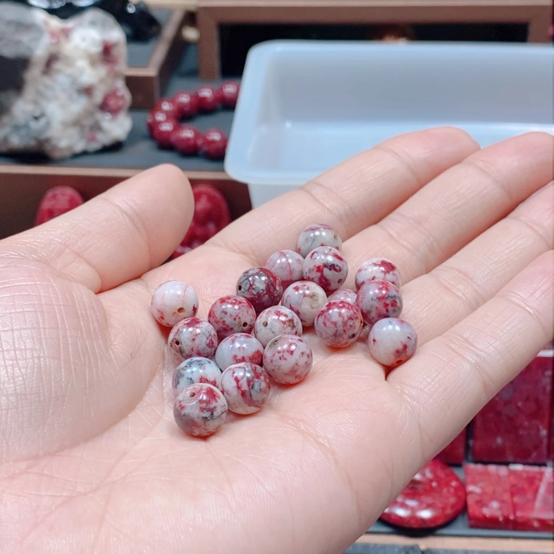 天然辰砂天然原石卡9的19颗