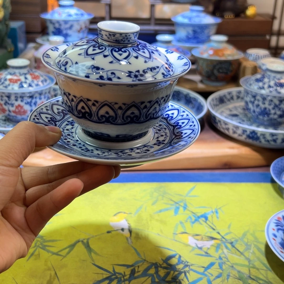 N**e景德镇陶瓷宝相三才