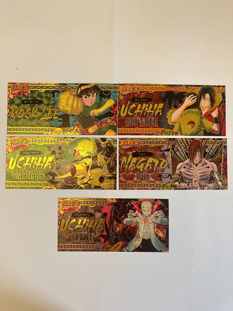 新彩色款火影忍者 六道带土纪念卡牌斑 长门彩色卡牌生日礼物推荐
