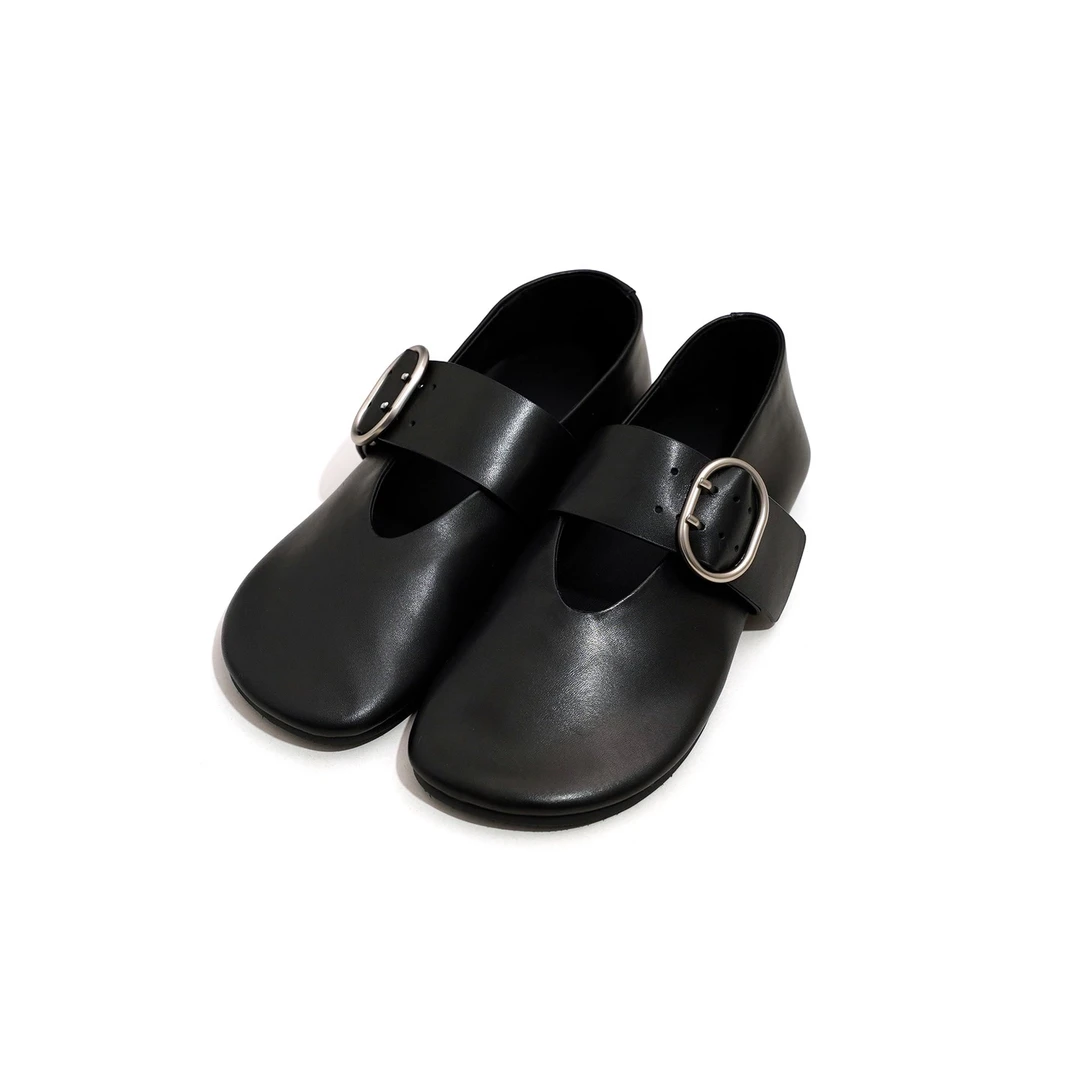 黑色牛皮哑光面高级百搭内里羊皮透气舒适皮鞋851X014