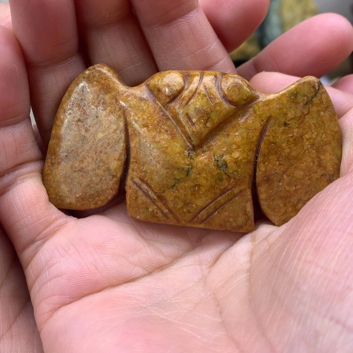 【闪购商品】岫岩河磨玉（透闪石质玉）手把未镶嵌