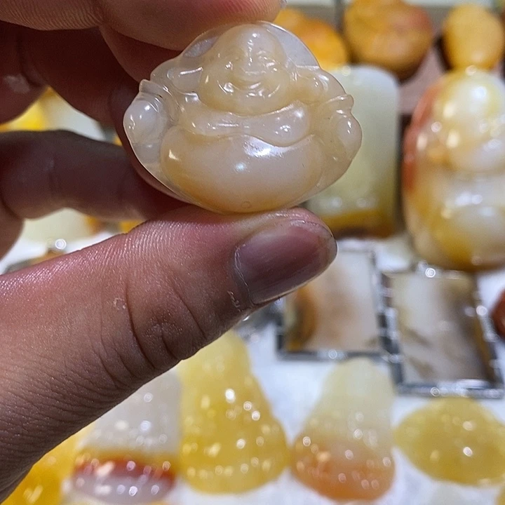 石英质玉（黄龙玉）未镶嵌项链吊坠