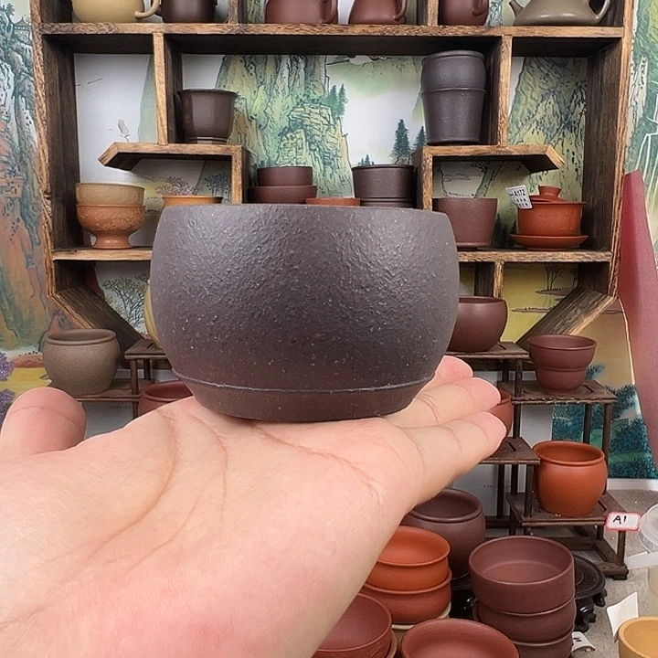 紫砂茶杯拙器甄选，纯原本矿。