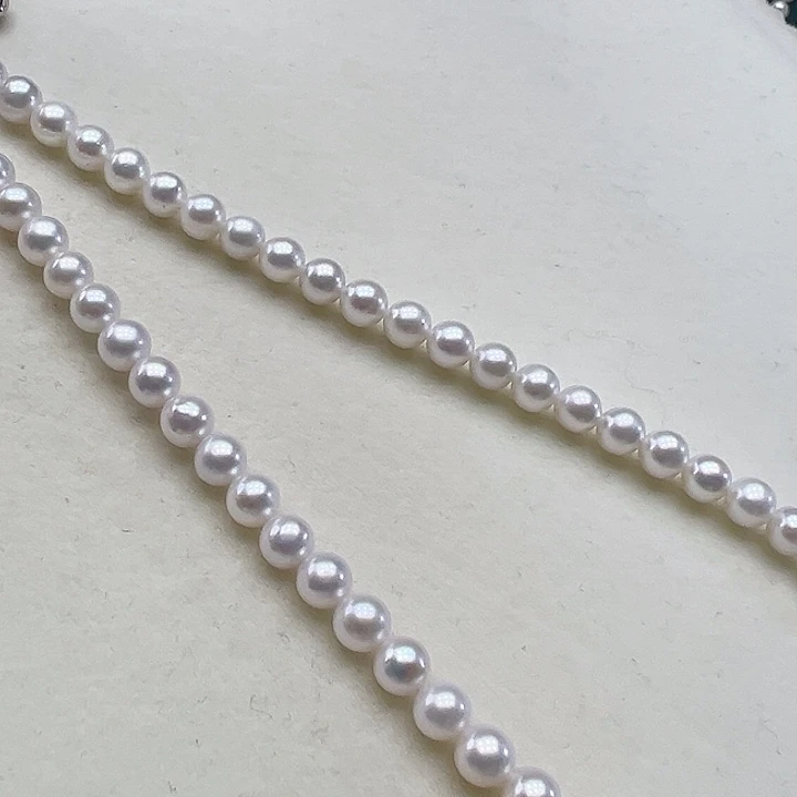 银S925镶嵌淡水珍珠颈饰➕5.6极光炫彩