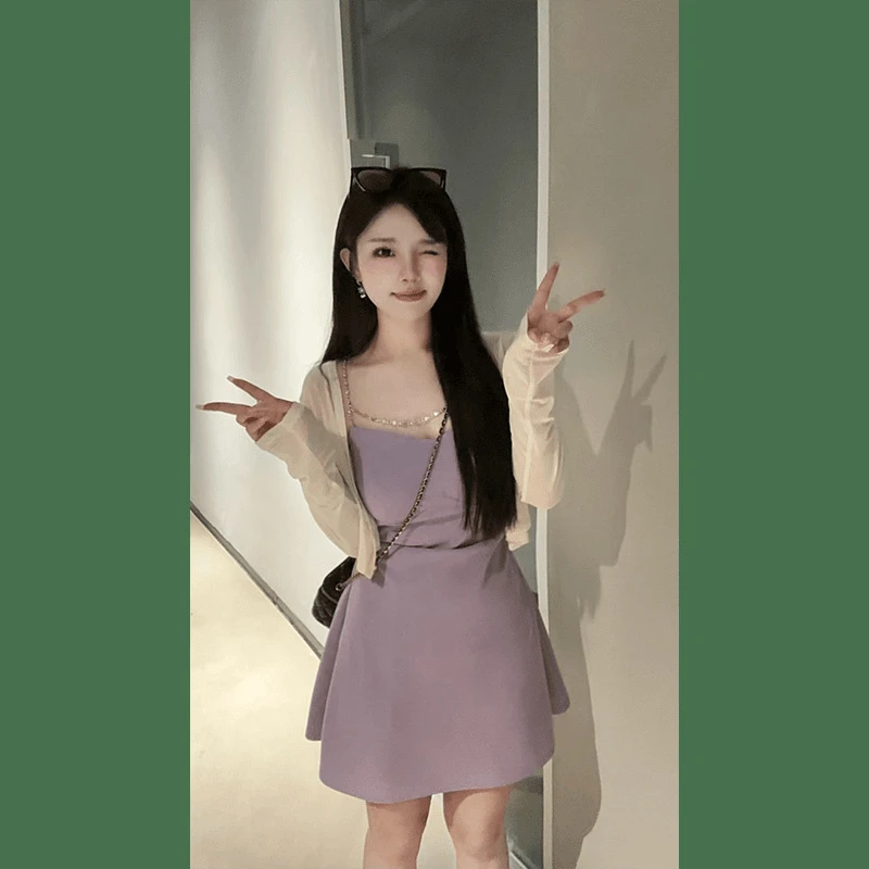 2024小肉瑶02211+06102微胖夏季女神穿搭气质收腰显瘦女连衣2025