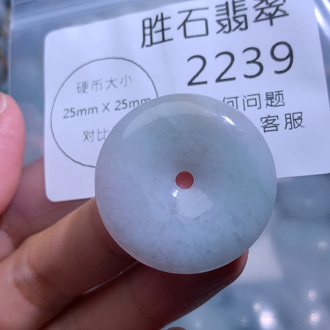 翡翠未镶嵌颈饰2239。