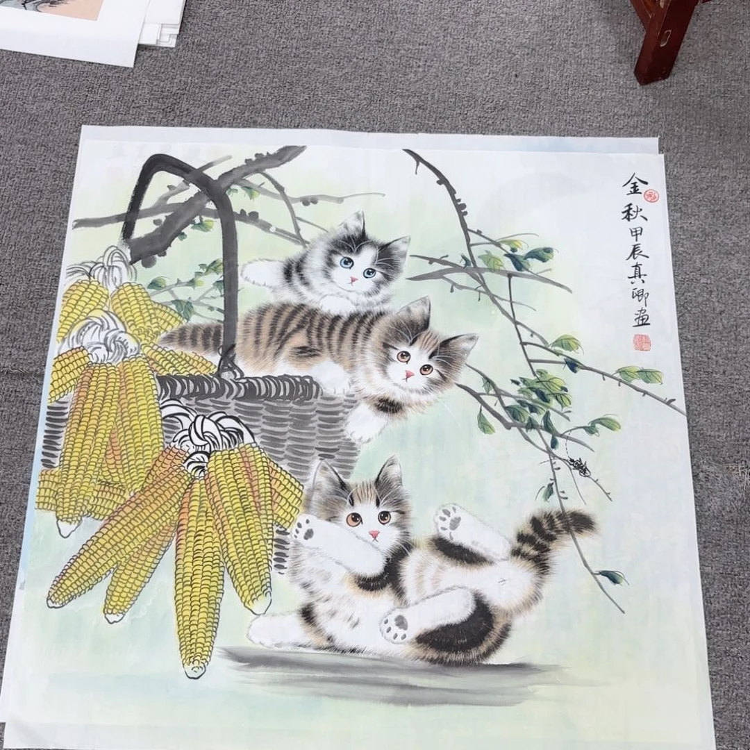 国画国画作品多次