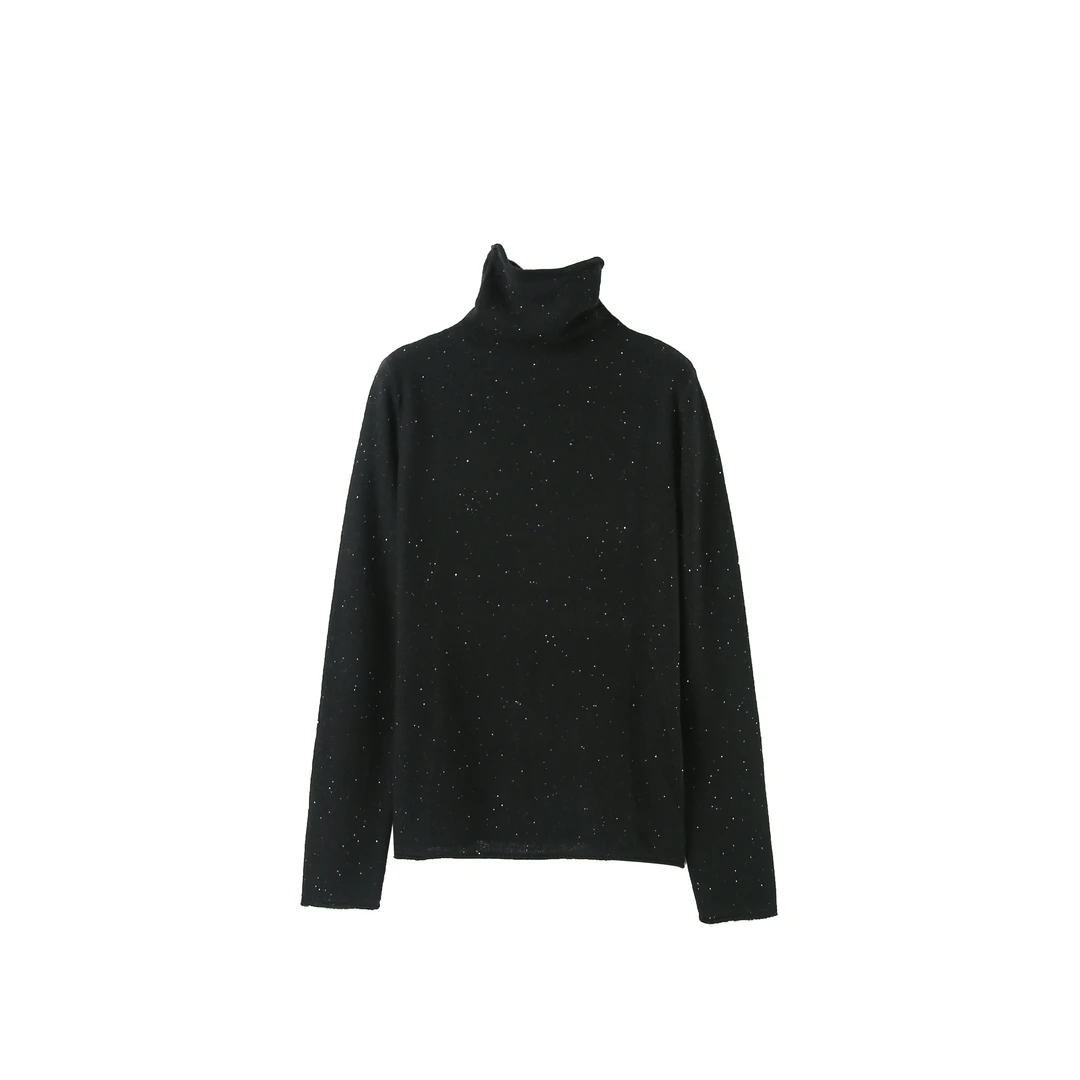 【星空款】重工细闪羊毛针织衫百搭时尚秋宽松冬毛衣2832