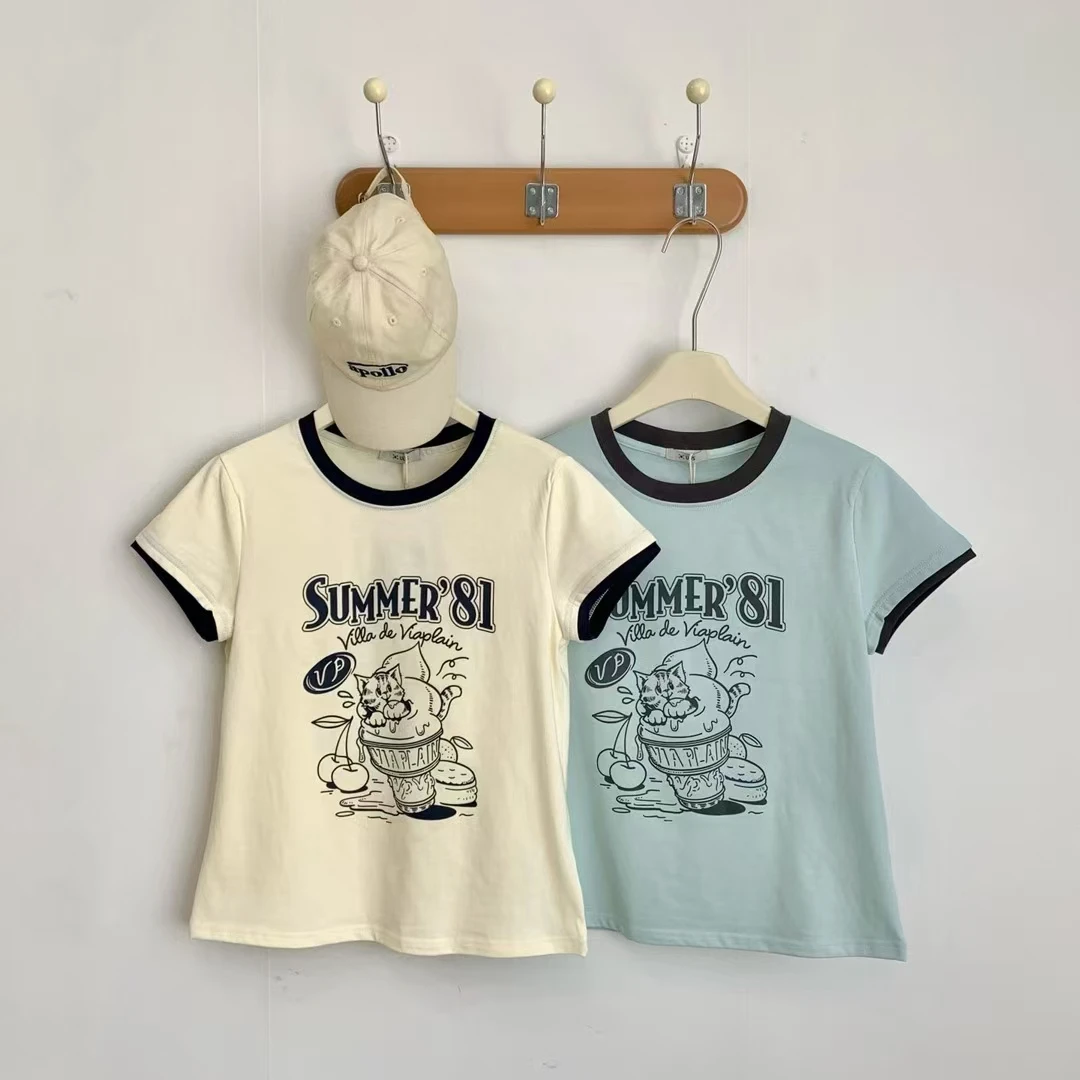 舒派T恤印花短袖家居服卡通休闲半袖夏季t恤女